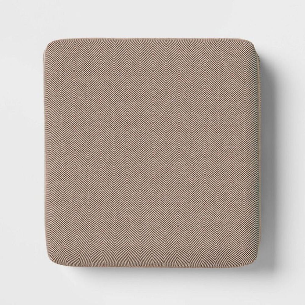 24"x22" Solid Woven Outdoor Deep Seat Cushion Orange - Threshold